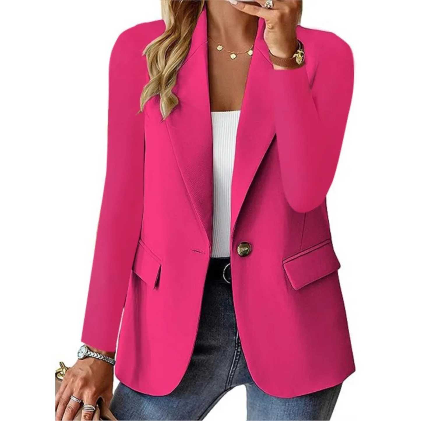 Sofie | Damenblazer mit Taschen und Knöpfen