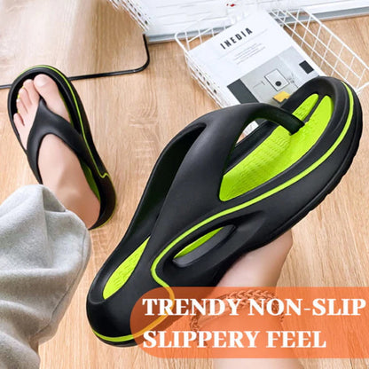 Bequeme Sommer-Flip-Flops mit dicken Sohlen
