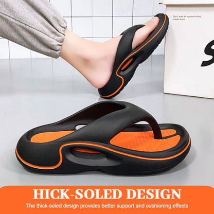 Bequeme Sommer-Flip-Flops mit dicken Sohlen